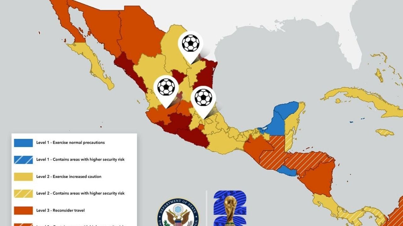 Embajada de Estados Unidos emite advertencias de viaje a México antes del Mundial