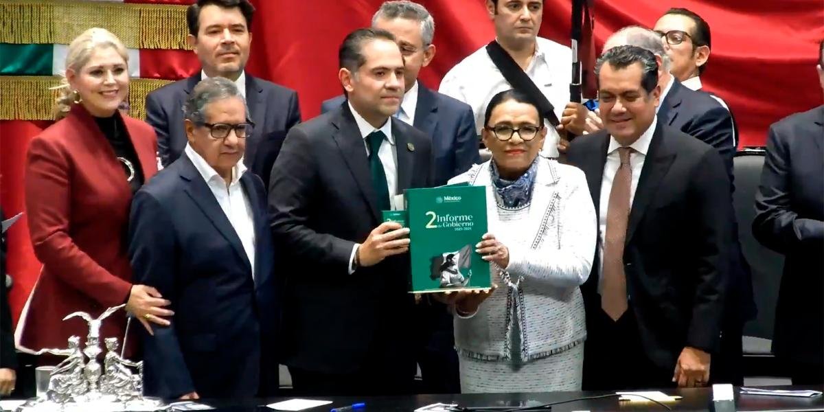 Rosa Icela Rodríguez presenta Segundo Informe de Gobierno de Sheinbaum al Congreso sin discurso previo