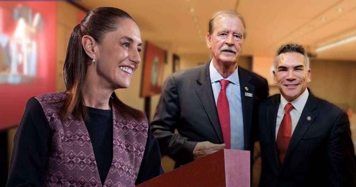 Sheinbaum se burla de la reunión entre Vicente Fox y ‘Alito’: «No les irá muy bien» ante el desprestigio del PAN